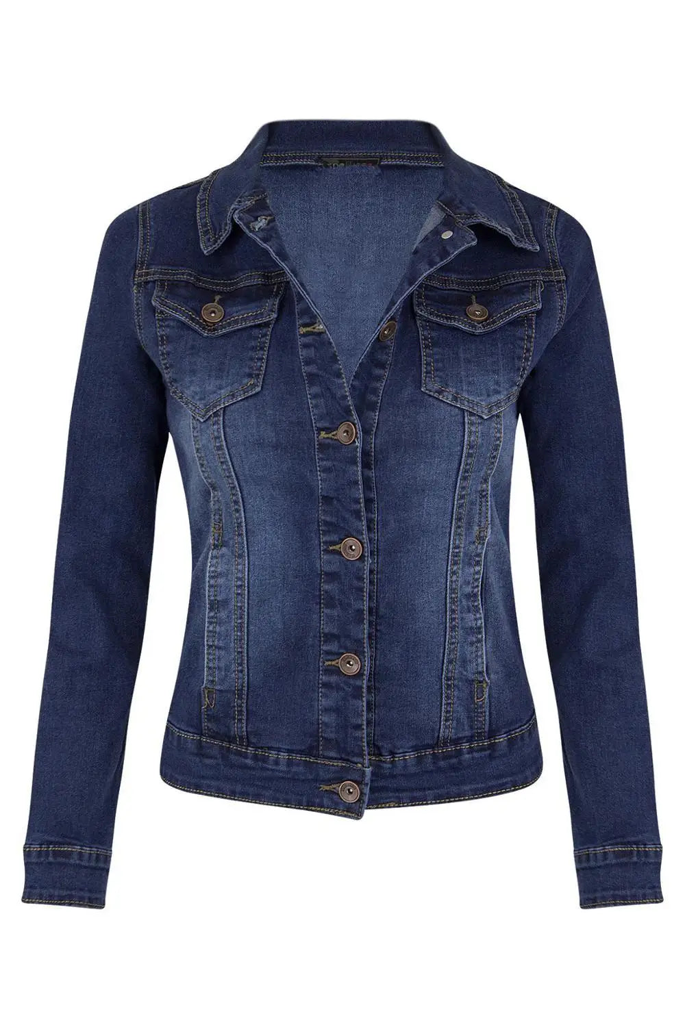 2025 New Women's Long Sleeve Denim Jacket Fashion Slim Fit Stretch Jeans Coat Casual Female Clothing