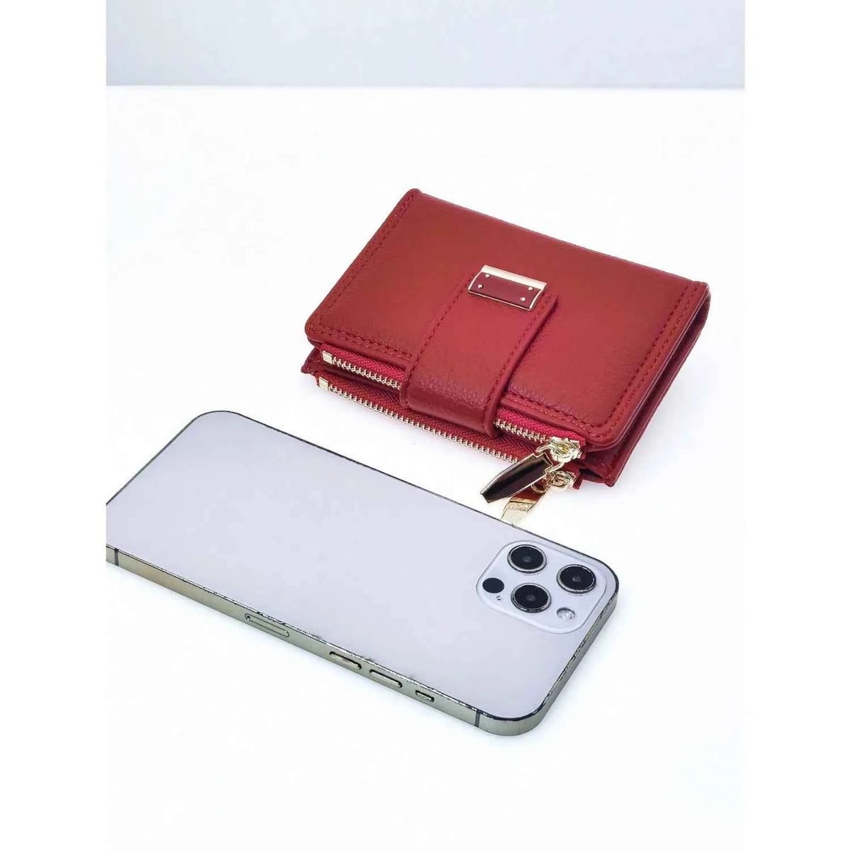 New Women Short Wallet Delicate Soft PU Bifold Zipper Coin Card Holder Minimalist & Lightweight Design Wallet For Cards Card