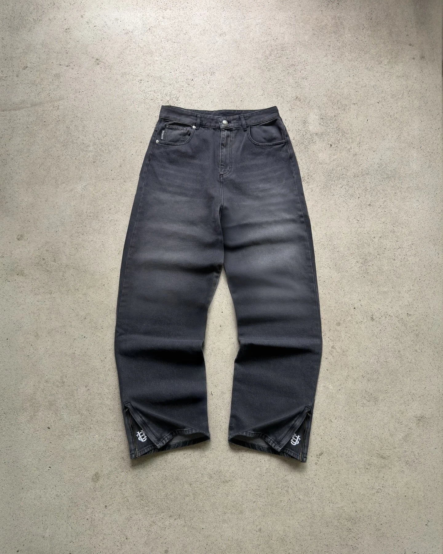 Casual jeans reversible pants ins fashion American retro Y2K loose high waist jeans women street clothing loose trousers pants