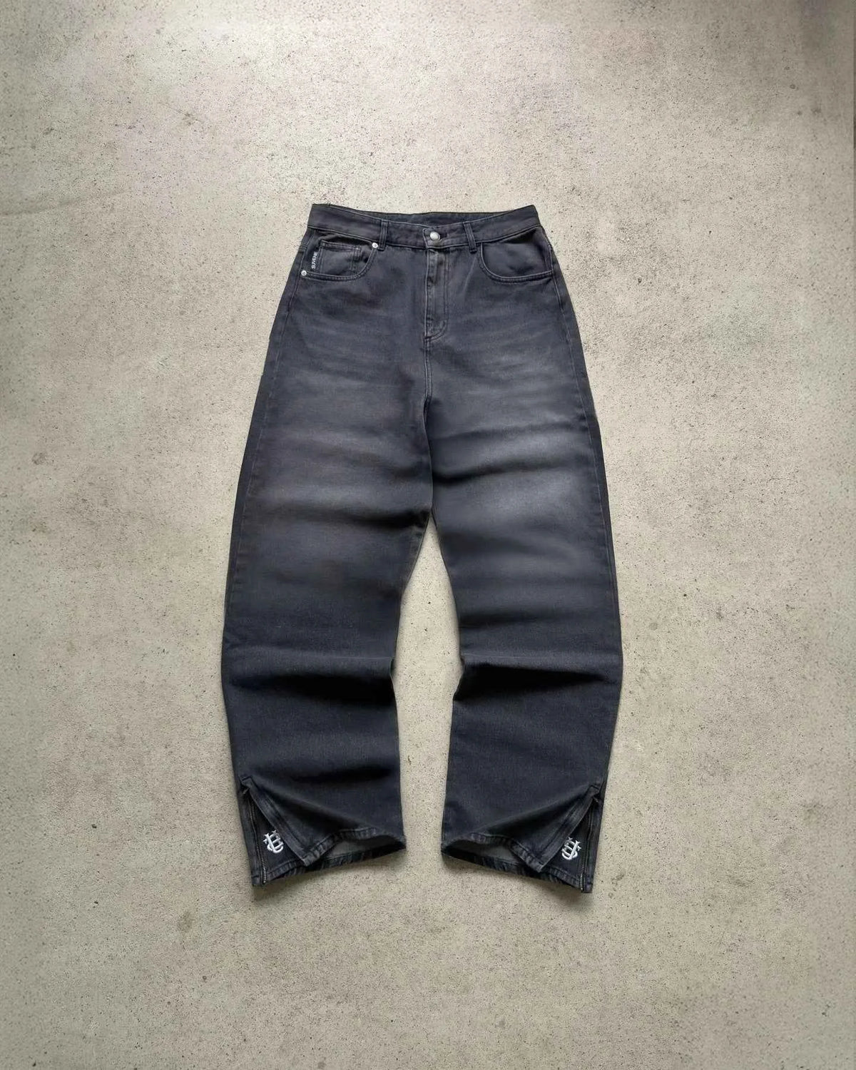 Casual jeans reversible pants ins fashion American retro Y2K loose high waist jeans women street clothing loose trousers pants