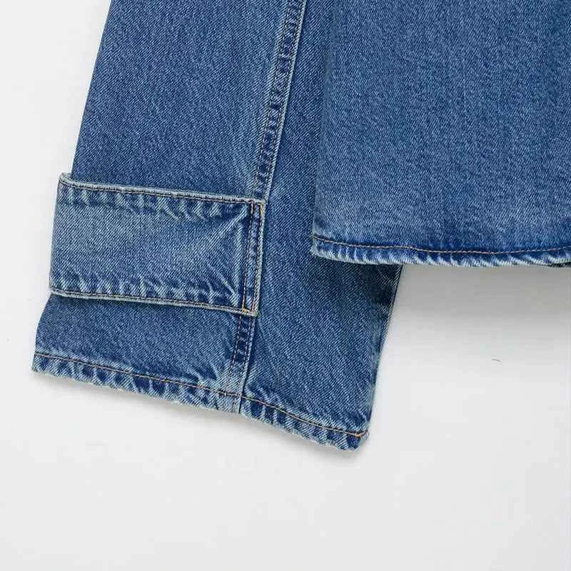 NZLGMSJ 2026 Spring New Women's Street Fashion Denim Jackets Long Sleeves High Neck New Casual Denim Jacket Coats 