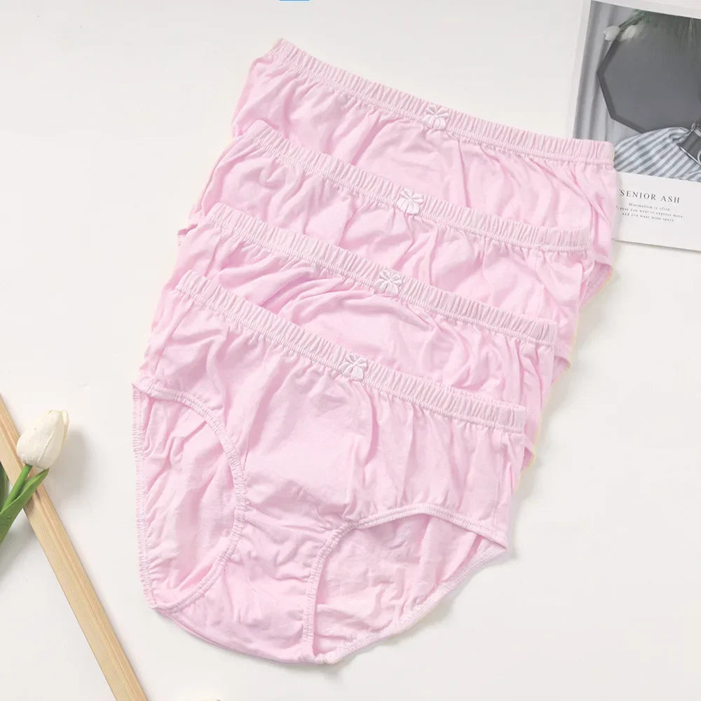 Shorts Underpants Women's Pure Cotton Breathable Mid-aged Elderly Briefs For Mothers