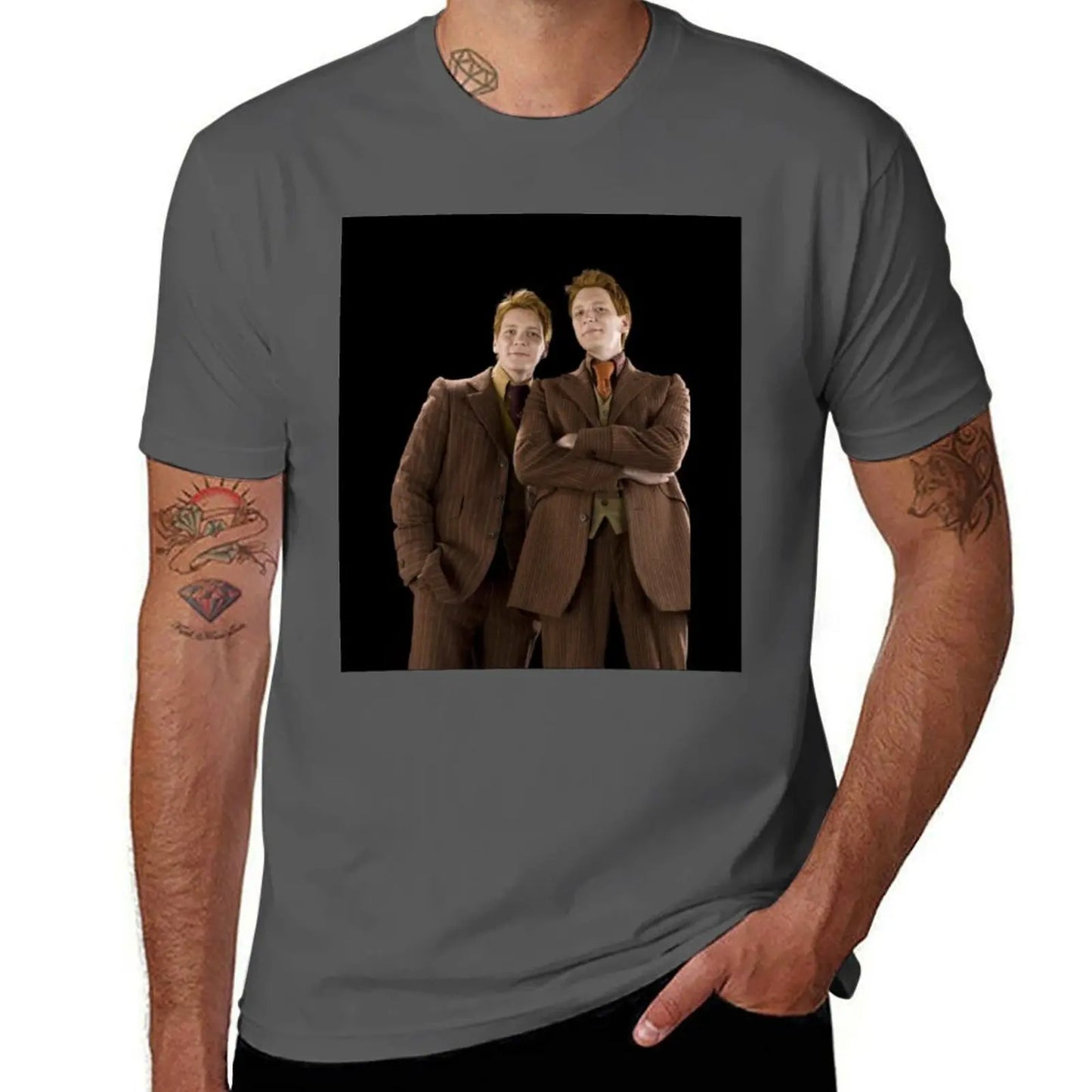 Fred and George Weasley T-Shirt Plus Size Gym Sports T-Shirt