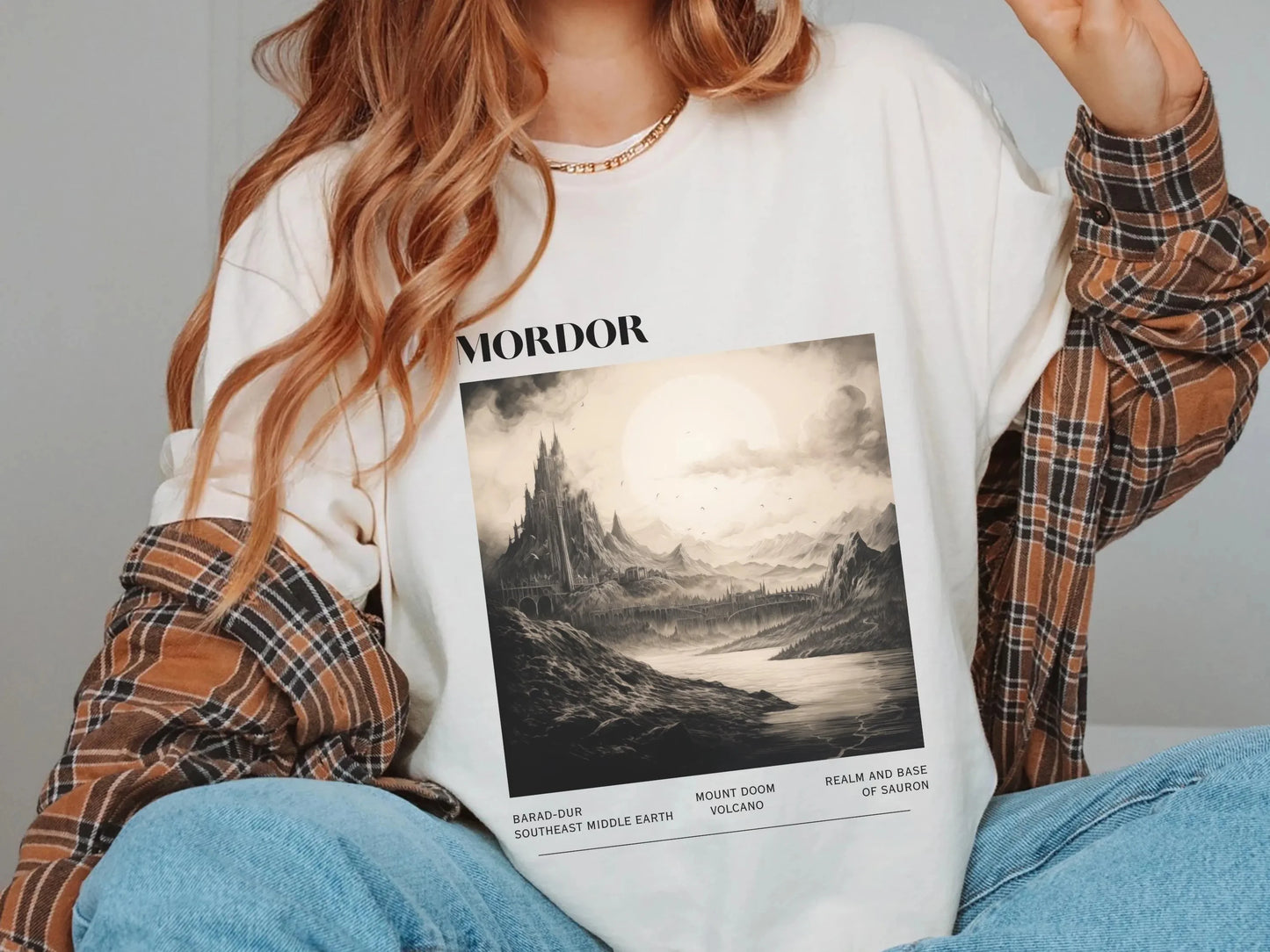 Mordor "The Lord of The Rings" T-shirt, Balador, Middle Earth Men's T-shirt Summer New Unisex Casual Fashion T-shirt