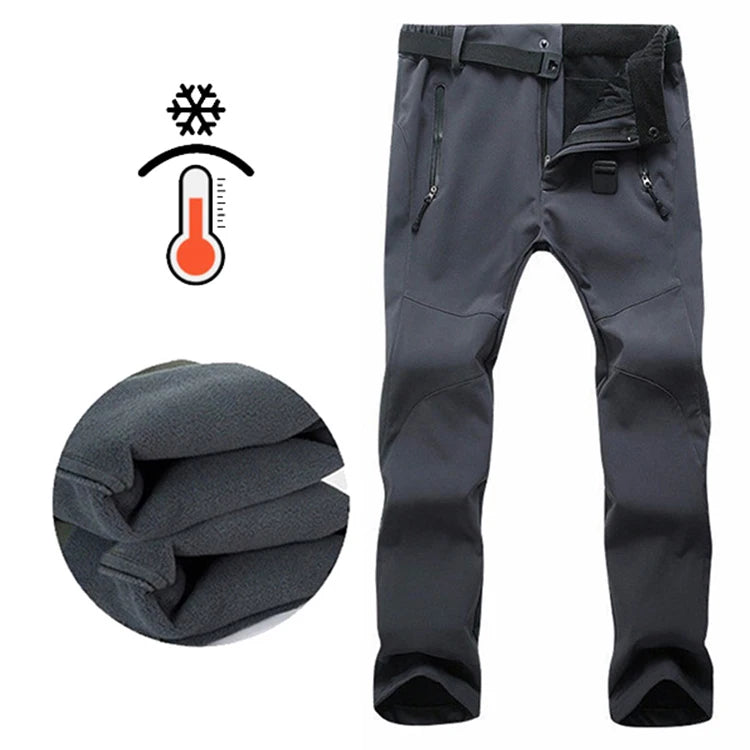 Young Girl Autumn Winter Pants Camping Skiing Hiking Waterproof Windproof Soft Shell Fleece Warm Outdoor Sports Trekking