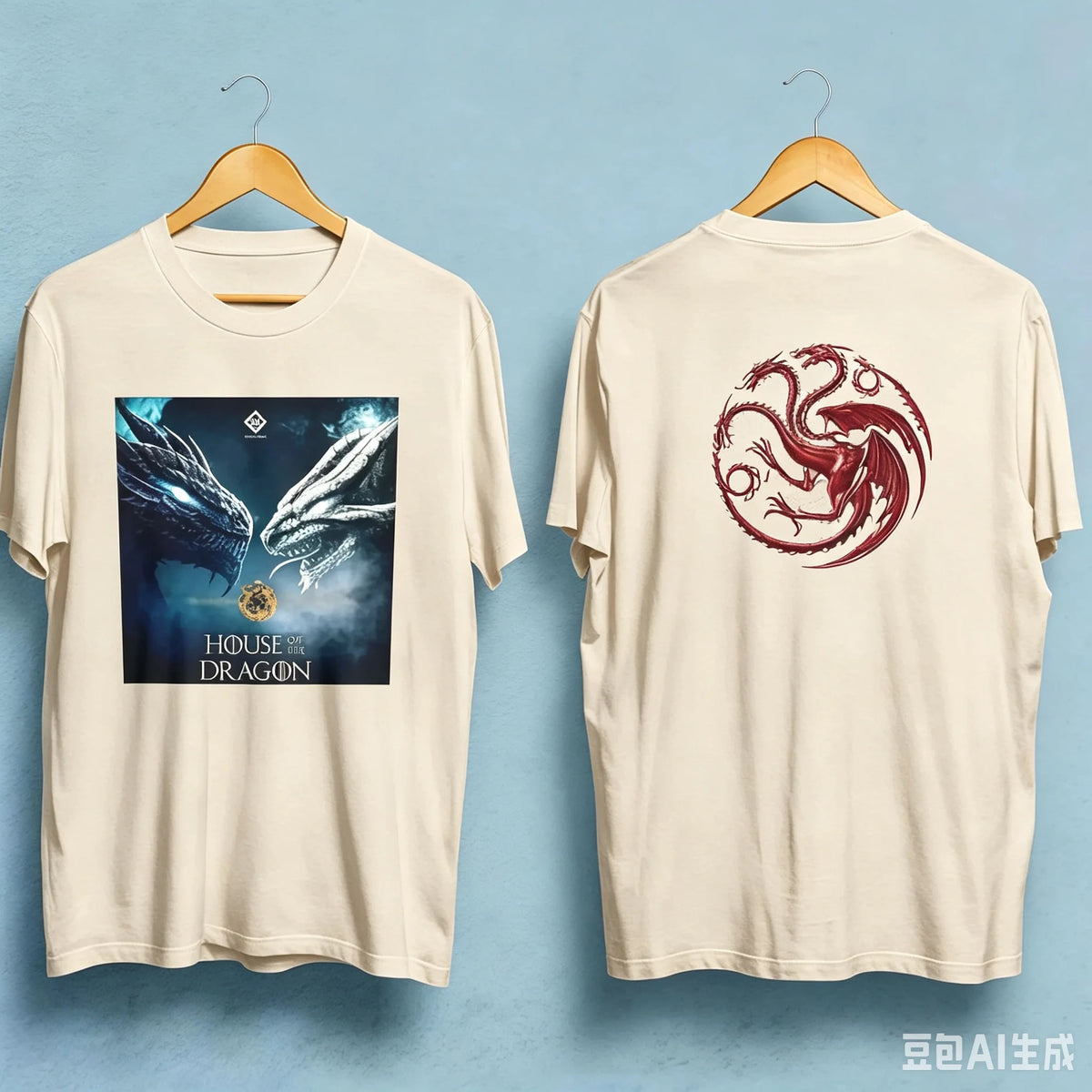 House of The Dragon New Movie 2026 Graphic Print T-shirt 2026 Summer Men Women 100_Cotton Oversized T-shirt Street Wear Y2K