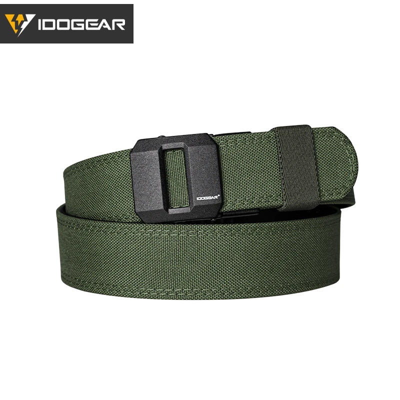 IDOGEAR SPORTS Tactical Ratchet Belt 1.5” EDC Gun Belt Reinforce Heavy Duty Belt With Adjustable Buckle 3430