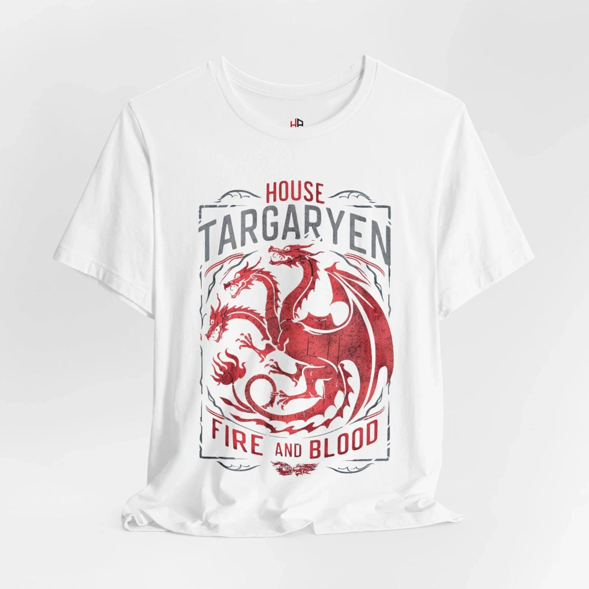 House of The Dragon Shirt Fire and Blood House Targaryen Team Black Shirt