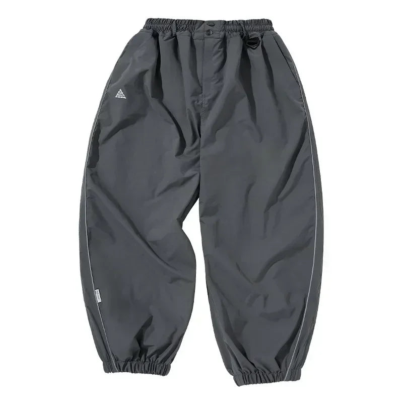Fashion Single Board Ski Pants Casual Track High Waist Wide Pants Waterproof Wear Resistant Professional Double Board Ski Pants