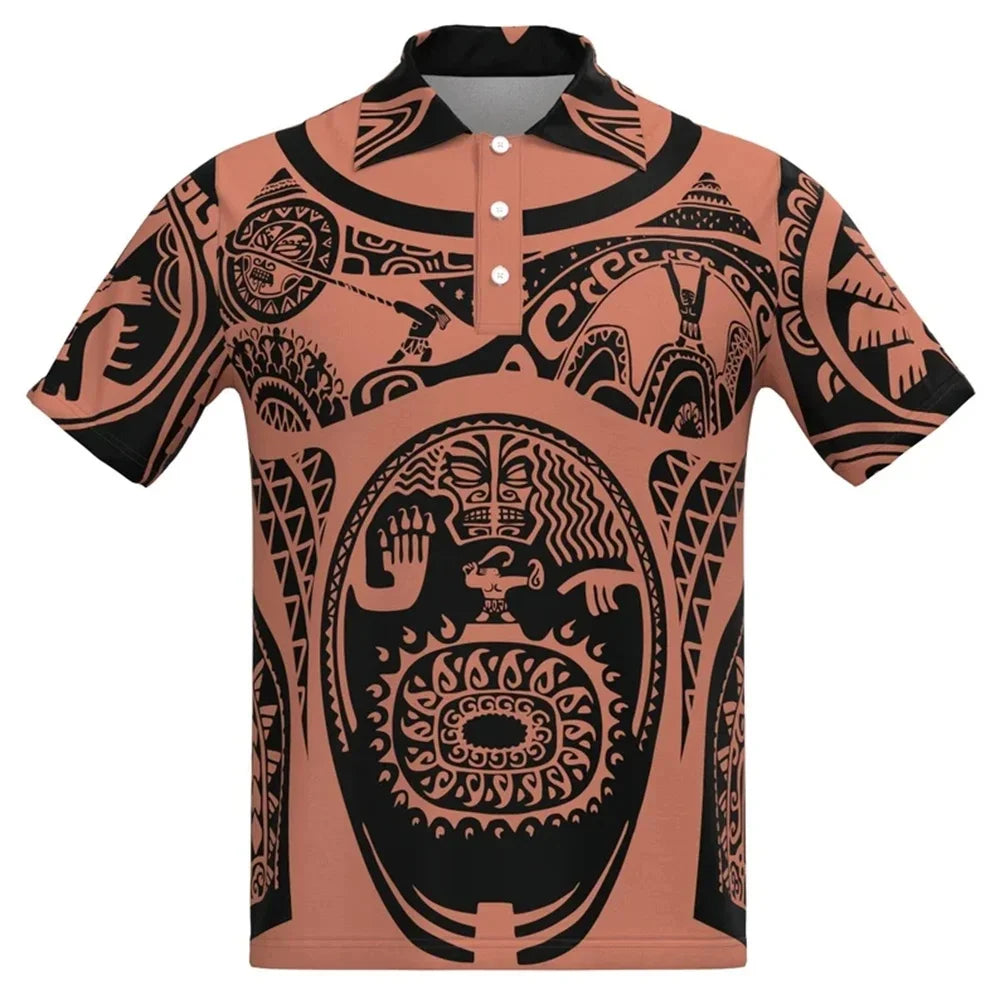 Mens Moana 3D T-Shirt Maui Birthday Summer Polo Tee Casual Day-Wear Tops Fashion Style 2026 New
