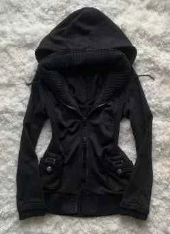 2026 Autumn New Fashion Metal Buckle Design Shoulder Strap Denim Short Jacket For Women High Street Coat Female