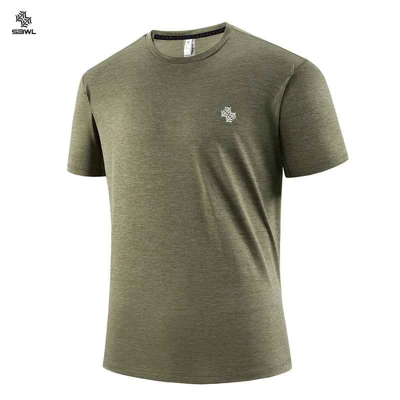 SBWL 2025 new summer high-quality outdoor sports and indoor fitness quick-drying T-shirt, fashion and casual short-sleeved Tops