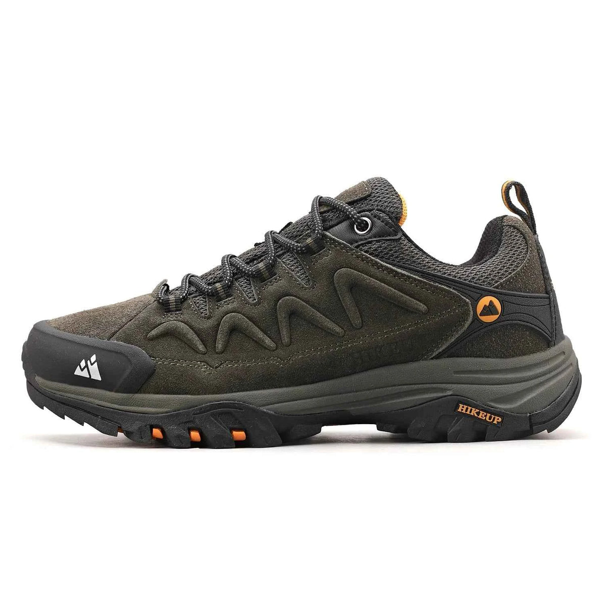 HIKEUP Leather Men Shoes for Men's Casual Shoes Fashion Waterproof Winter Luxury Designer Brand Work Boots Man Non-slip Sneakers