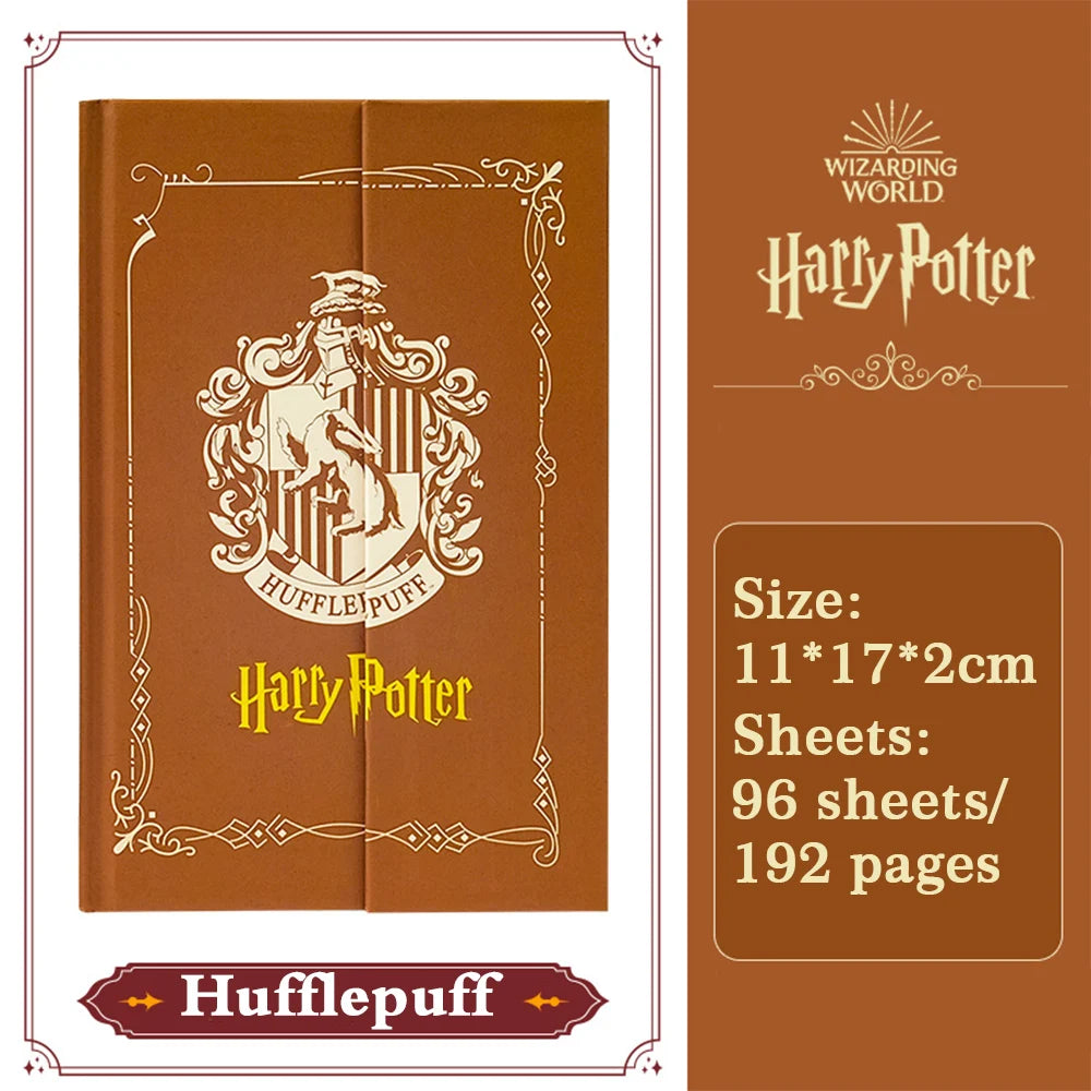 Genuine Harry Potter Hardcover Notebook Hogwarts Four Houses Journal Diary for Students School Office Supplies Fans Gifts