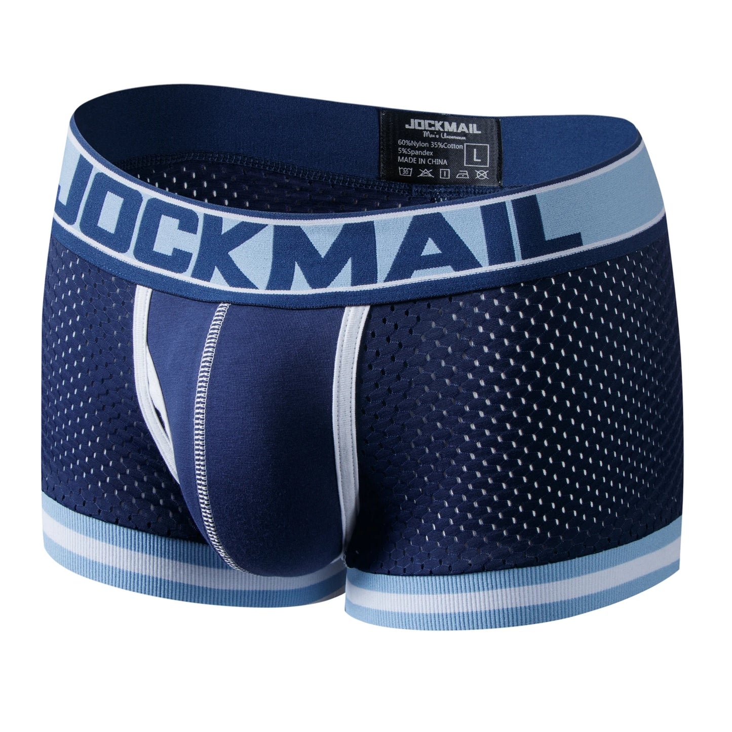JOCKMAIL 5pcs Man Underpants Boxershorts Mesh Nylon Men Boxers Male Breathable Underwear