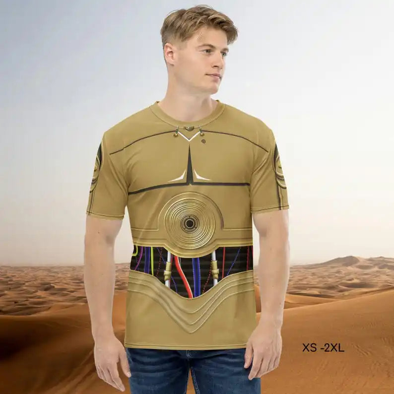 Summer Star Wars Mandalorian Armor Cosplay Tee, Y2K Oversized Men Women Outfit for Sports, Street Fashion Daily Casual Wear