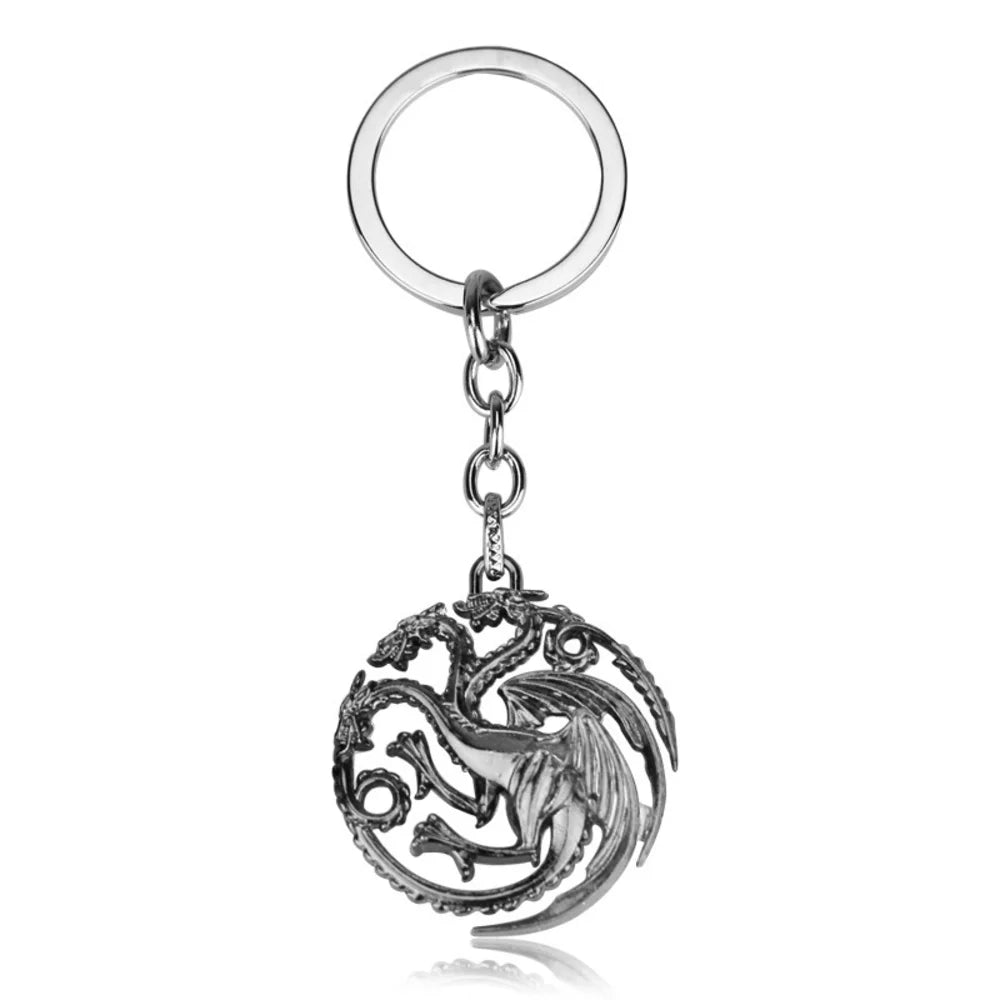 Dragon Rhaenyra Cosplay Daemon Targaryen Necklace Keychain Charms Jewerly Gifts Metal Necklaces Halloween Costume Accessories