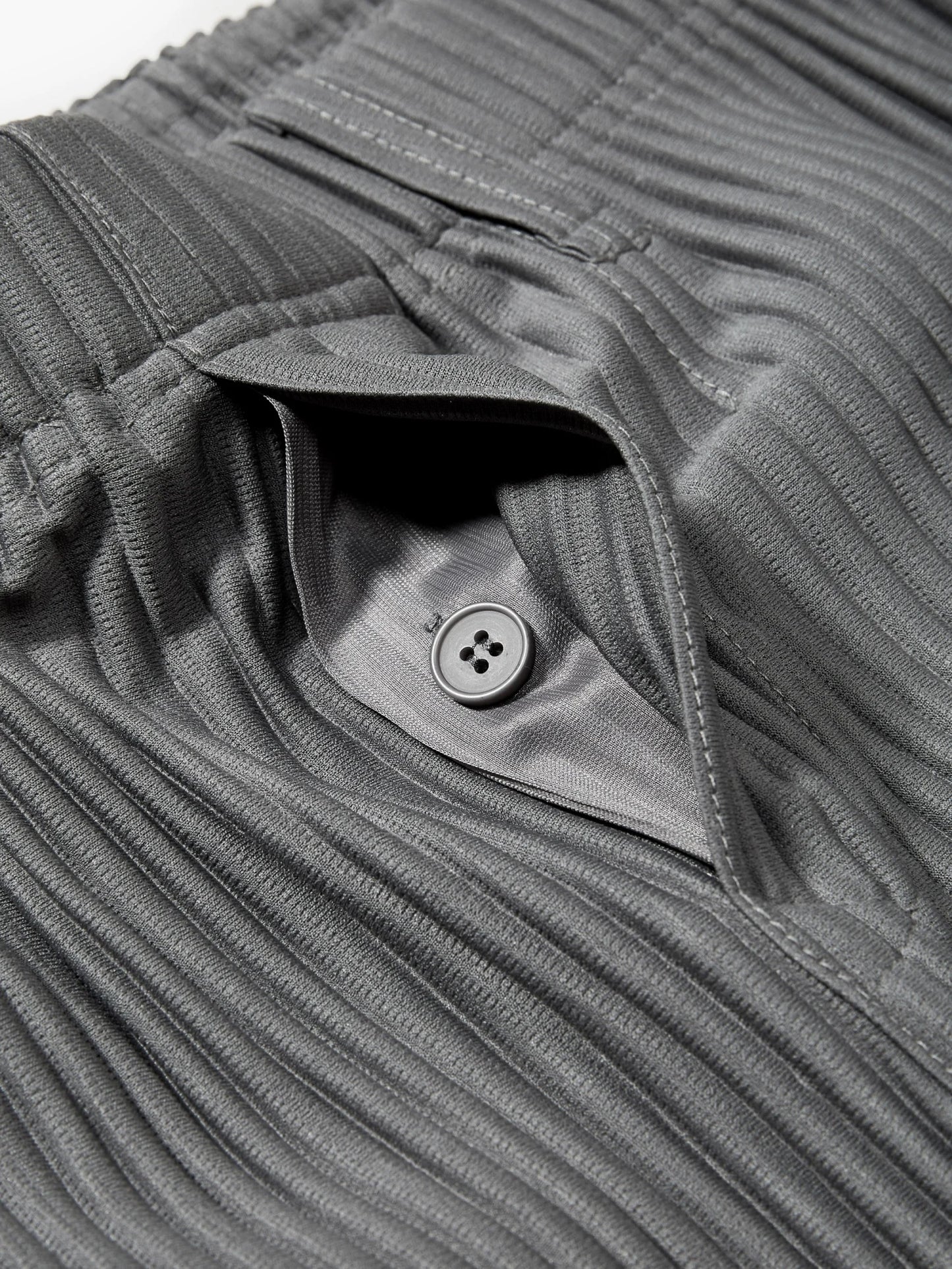 Miyake Pleated Men Pants Casual Loose Wide Leg Draped Trousers Business Casual Daily Wear