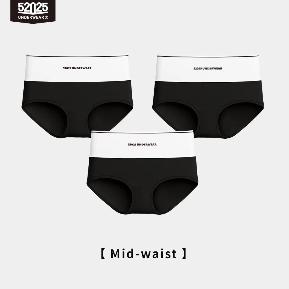 52025 Women's High-Waist & Mid-Waist Briefs – Ultra-Soft Modal Panties with Gentle Shaping, Silky Feel and Barely-There Comfort