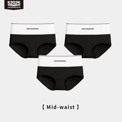 52025 Women's High-Waist & Mid-Waist Briefs – Ultra-Soft Modal Panties with Gentle Shaping, Silky Feel and Barely-There Comfort