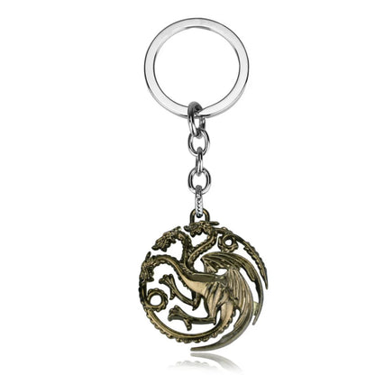 Dragon Rhaenyra Cosplay Daemon Targaryen Necklace Keychain Charms Jewerly Gifts Metal Necklaces Halloween Costume Accessories