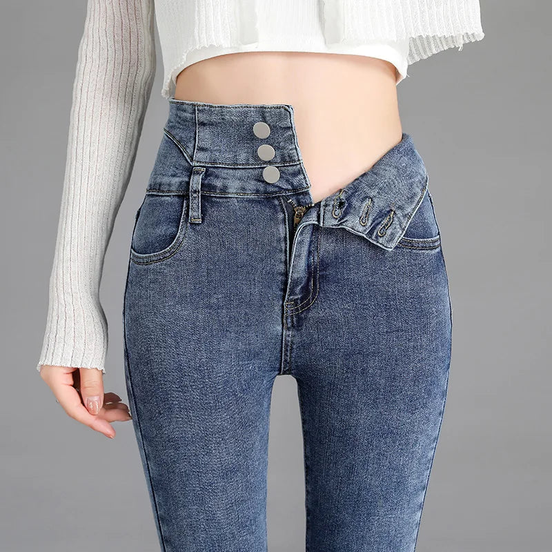 High-quality New Vintage High-waist Stretch Skinny Jeans,