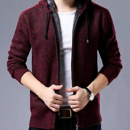 2025 New Men's Sweaters Autumn Winter Warm Zipper Cardigan Sweaters Man Casual Knitwear Sweatercoat male clothe