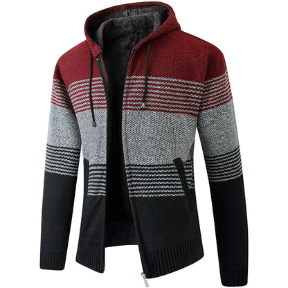 2025 New Men's Sweaters Autumn Winter Warm Zipper Cardigan Sweaters Man Casual Knitwear Sweatercoat male clothe