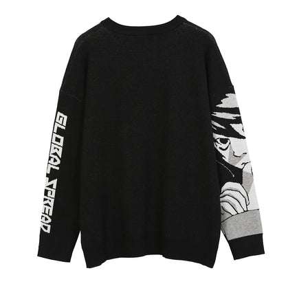 Anime Kawaii Winter Men Gothic Clothes Goth Man Sweater Men's Cartoon Women Tops