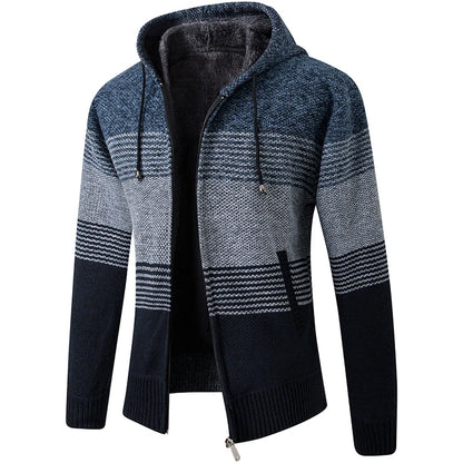 2025 New Men's Sweaters Autumn Winter Warm Zipper Cardigan Sweaters Man Casual Knitwear Sweatercoat male clothe