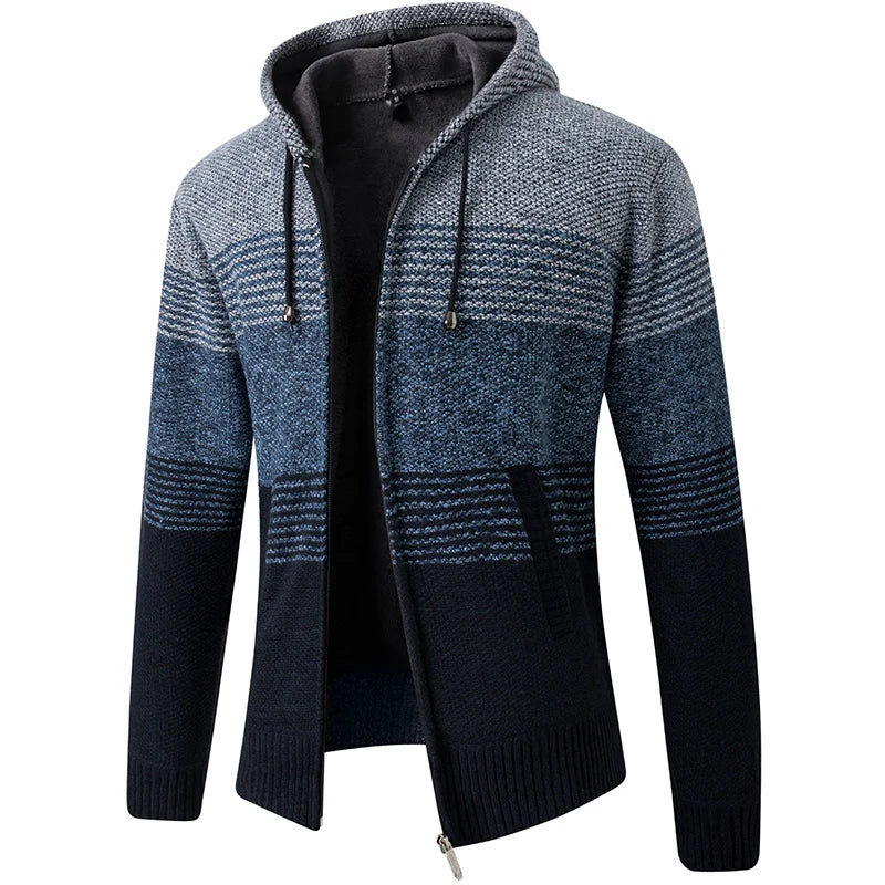 2025 New Men's Sweaters Autumn Winter Warm Zipper Cardigan Sweaters Man Casual Knitwear Sweatercoat male clothe