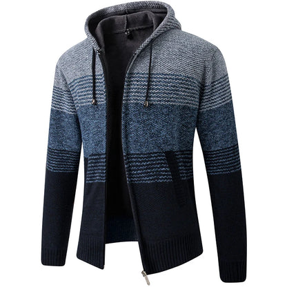2025 New Men's Sweaters Autumn Winter Warm Zipper Cardigan Sweaters Man Casual Knitwear Sweatercoat male clothe