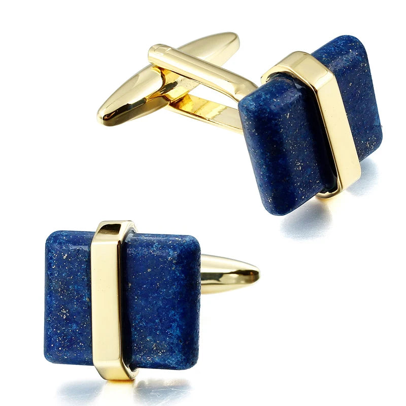 Luxury Stone Cufflinks for Mens Shirt High Quality Brand French Shirt Cuff Links Wedding Party Jewelry Low Price Promotion