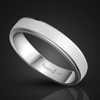Simple Marriage Engagement Ring 100% 925 Sterling Silver Couple Ring Woman & Man Single Ring Wholesale Solid Silver Jewelry Gift