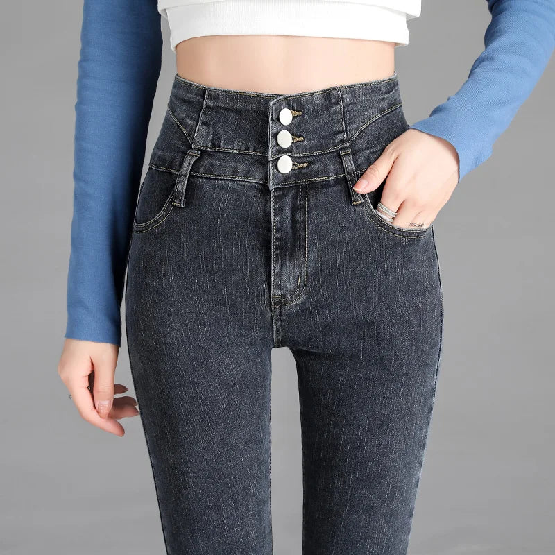 High-quality New Vintage High-waist Stretch Skinny Jeans,