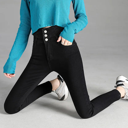 High-quality New Vintage High-waist Stretch Skinny Jeans,
