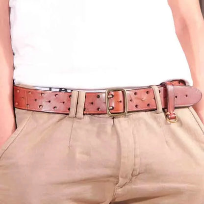 Top Quality Genuine Leather Men's Belt Designer Belt Men Luxury Vintage Brass Buckle Tactical Belt Thick Cowhide Jeans Belt