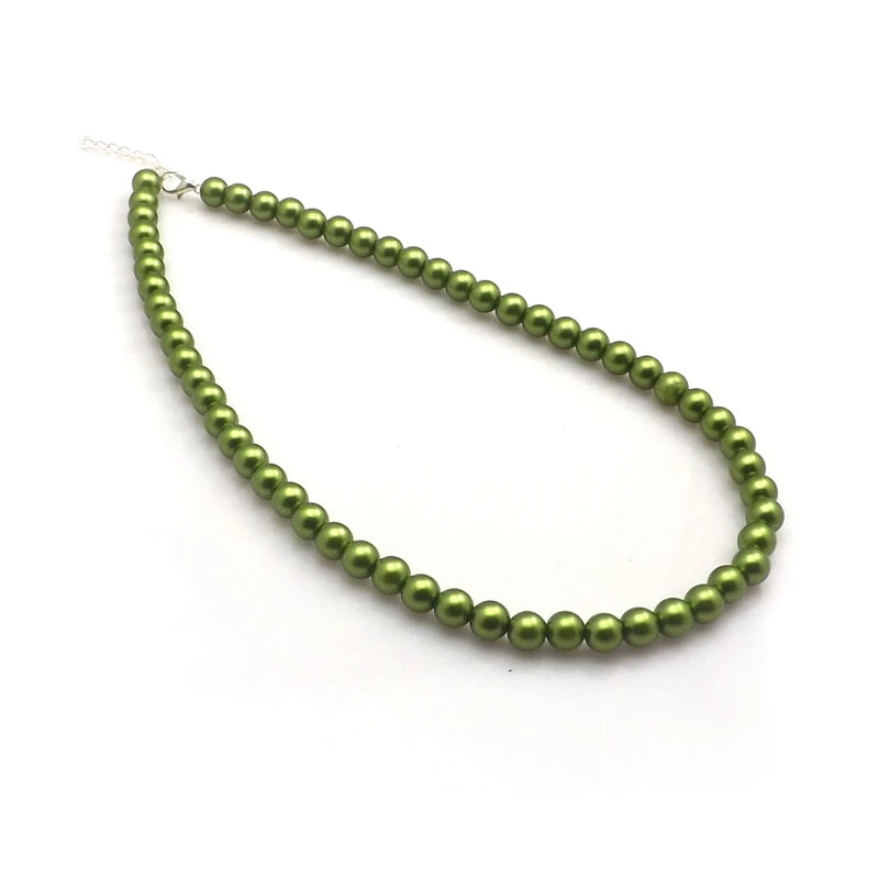XiaoYaoTYM Mixed Lot 24pcs 8mm Imitation Pearl Necklace Fashion 17" Imitation Pearl Choker Wholesale