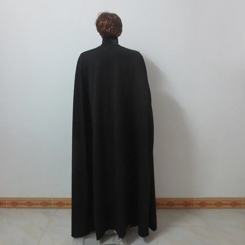 Movie Deathly Hallows Severus Snape Cosplay Costume Black Robe Halloween Uniforms Custom Made Any Size