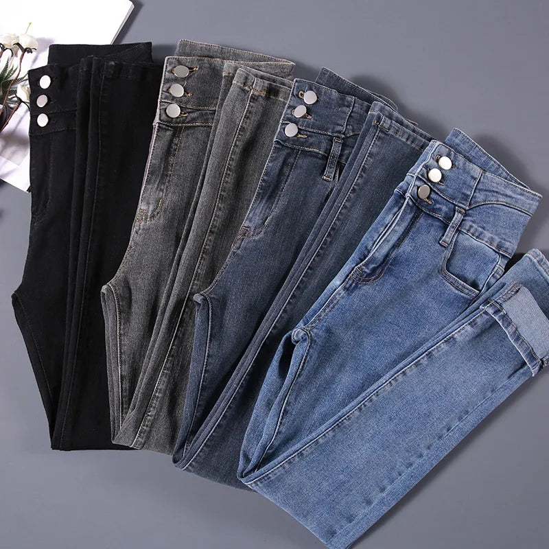 High-quality New Vintage High-waist Stretch Skinny Jeans,