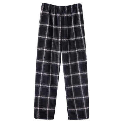 Thick Flannel Men's Plaid Trousers Big Yards Warm Sleep Pants Mens Pajamas Pants Bottoms Sleepwear Pajama for Men Pijama Hombre