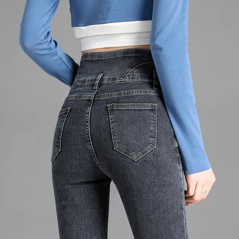 High-quality New Vintage High-waist Stretch Skinny Jeans,