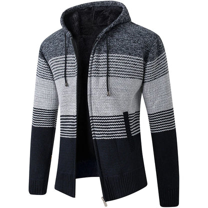 2025 New Men's Sweaters Autumn Winter Warm Zipper Cardigan Sweaters Man Casual Knitwear Sweatercoat male clothe