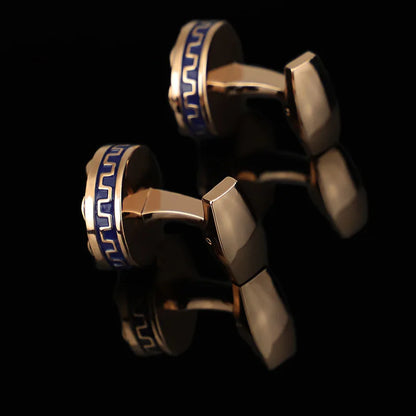 FLEXFIL Luxury shirt cufflinks for men's Brand cuff buttons cuff links gemelos High Quality round wedding abotoaduras Jewelry