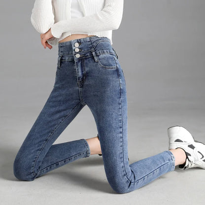High-quality New Vintage High-waist Stretch Skinny Jeans,