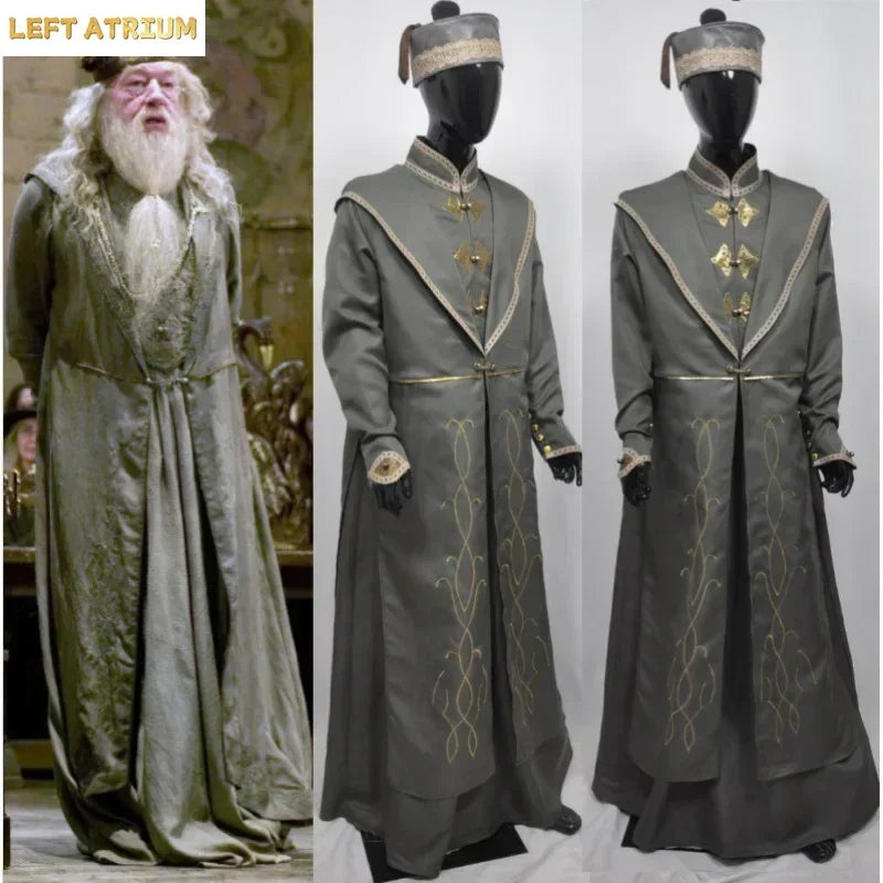 New 2025 A High quality Halloween Costume Potter Costume Dumbledore Cos Albus Anime Principal Wizardry Costume i1k5u