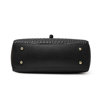 Aidrani 2026 New Style Large-Capacity Genuine Leather Women's Bag with Stone Pattern, Luxury High-End Sense Women's Handbag