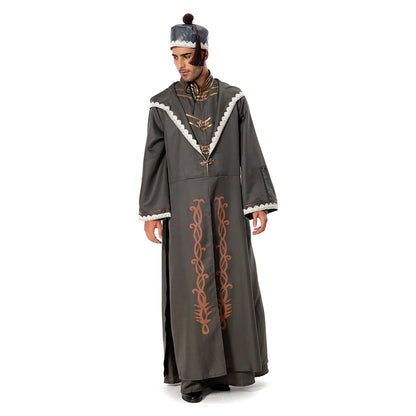 Disguise Dumble Cosplay Dore Costume Albus Men Wizard Robe Belt Beard Hat Wig Magic Clothing Set Outfits Halloween Carnival Suit