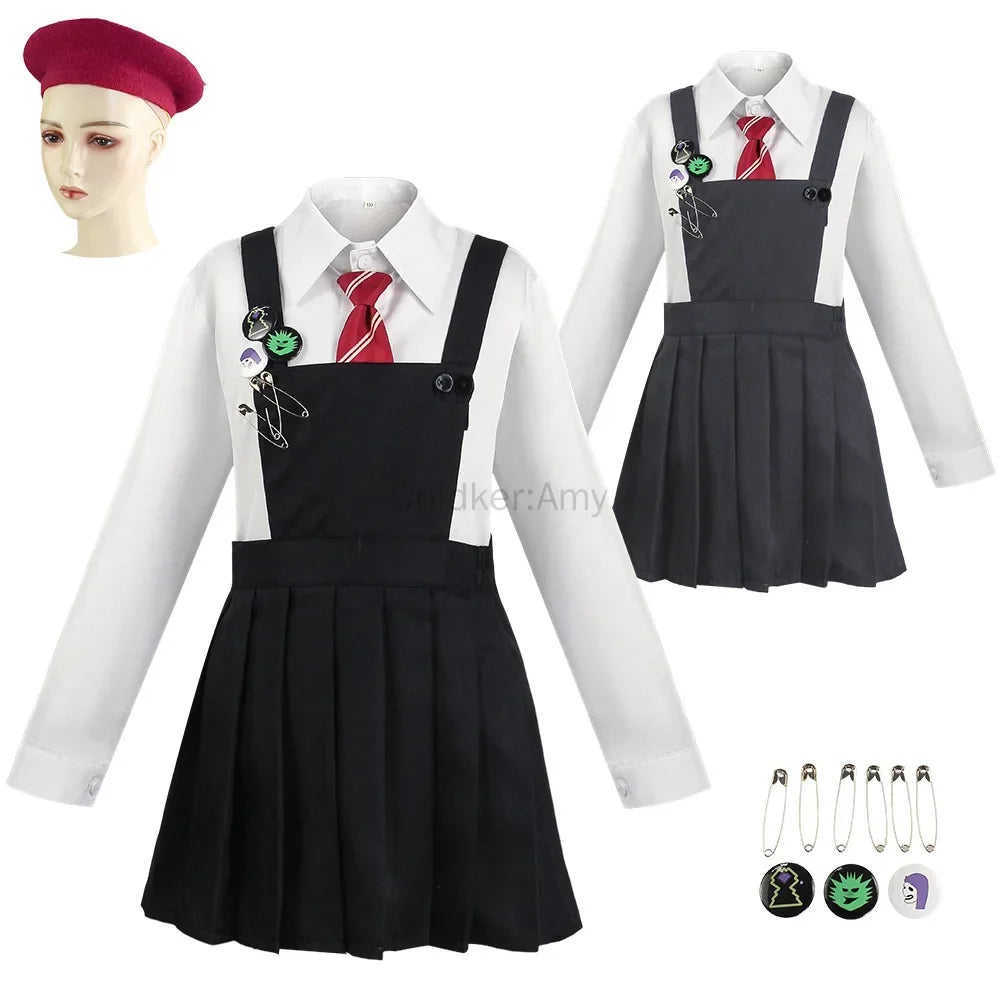 Movie Matilda Cosplay Costume School Uniform Coat Skirt Tie Roald Dahls Matilda the Musical Costume Suit  Women