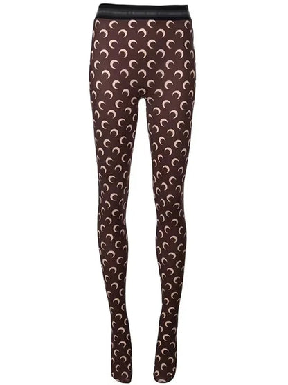 Fashionable Women Printed Elastic Jumpsuit Summer Casual Seamless Tight Thin Women\'s High Waisted Leggings